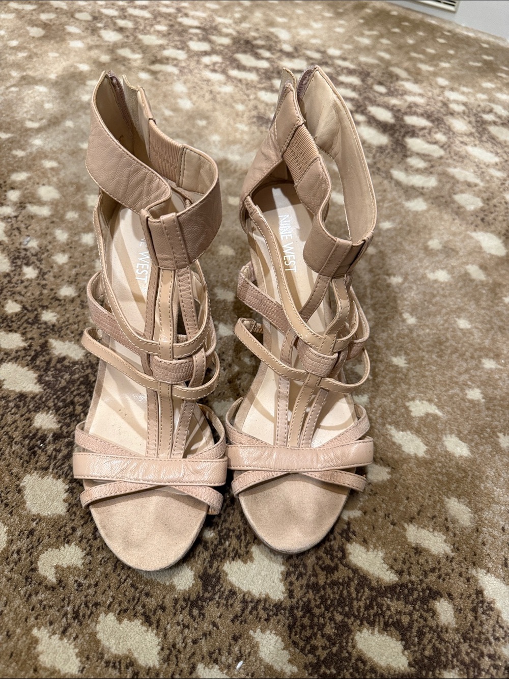Nine West Blush Strappy High Heel Sandals